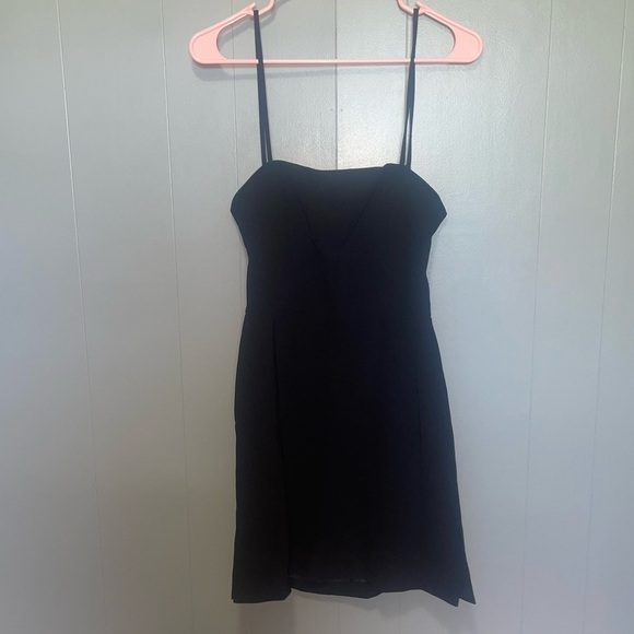 Vintage BCBG MaxAzria Black Backless Mini Dress Size 6 - Picture 1 of 7
